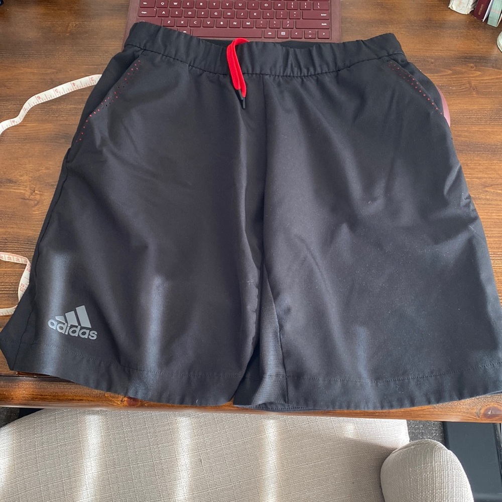 mens adidas clima cool tennis shorts in black